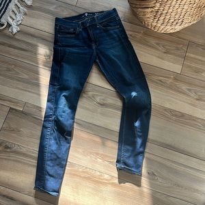 7 for all mankind high waisted skinny jeans